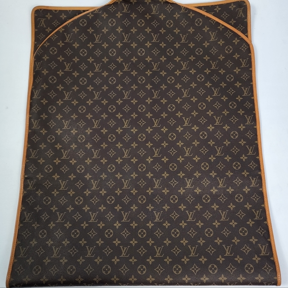 Vintage Louis Vuitton Malletier Monogram Coated Canvas Garment Bag RARE 60in - Picture 5 of 9